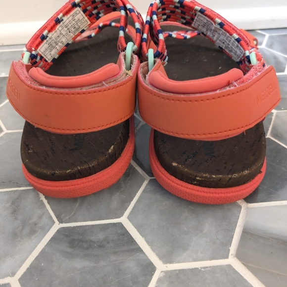 Merrell Around Town Sunvue Coral Strappy Hiking Outdoor Sandals Size 6 Women's - Picture 6 of 12